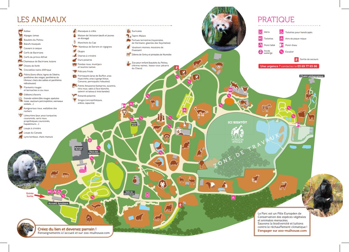 Zoo de Mulhouse, parc zoologique et botanique ⋆ Sortie en Alsace